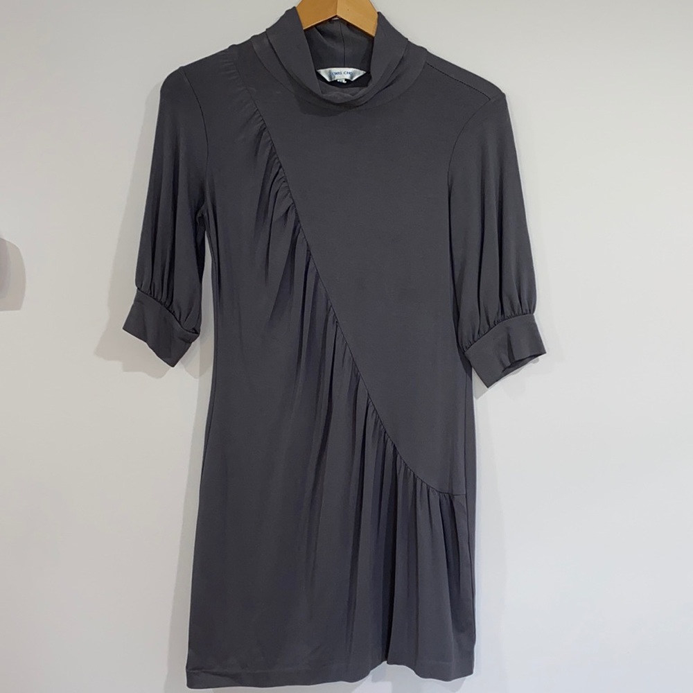 LEWIS CHO Mock Neck Mini Dress